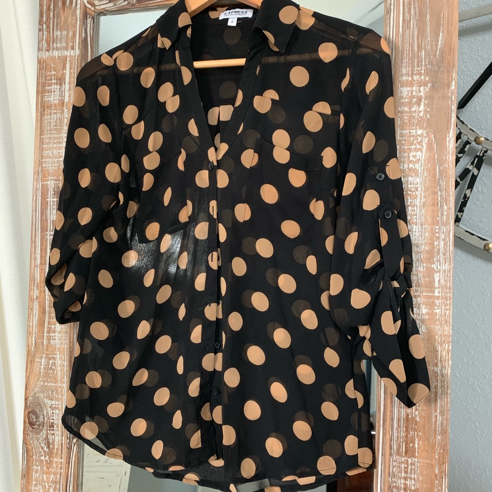 Express Polka Dot Portofino Shirt